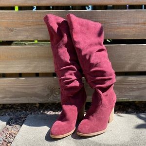 REAL SUEDE slouch boots